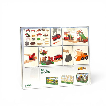 BRIO 33984 Bahn Bauernhof-Set – Abenteuer für kleine Entdecker