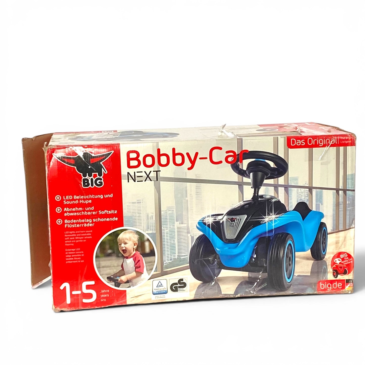 BIG-Bobby-Car NEXT Deluxe – Kinderfahrzeug mit LED-Scheinwerfer