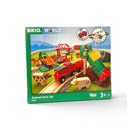 BRIO 33984 Bahn Bauernhof-Set – Abenteuer für kleine Entdecker