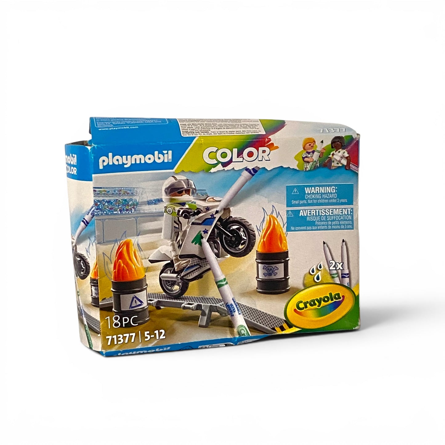 PLAYMOBIL Color Motorrad – kreatives Stuntfahrzeug