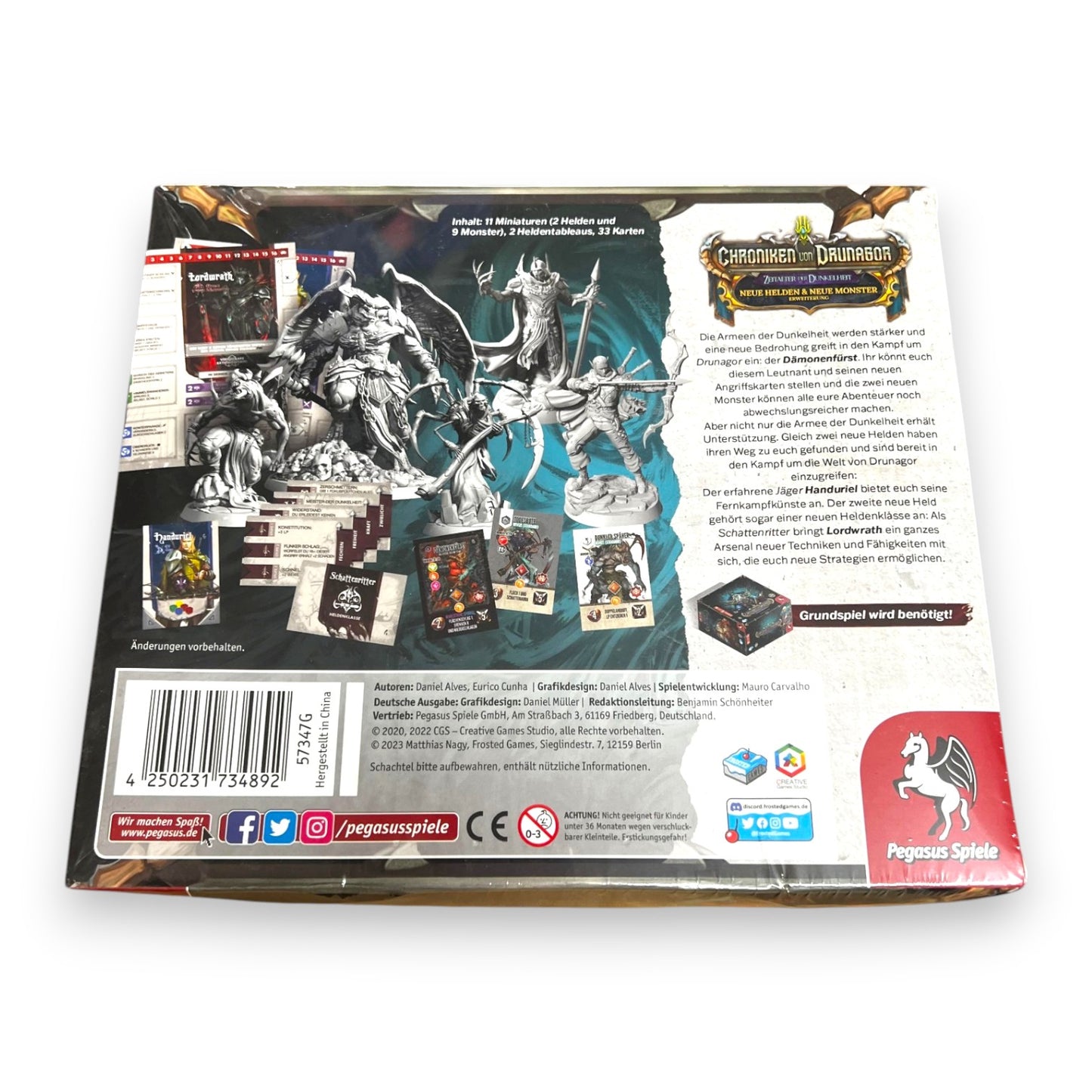 Chroniken von Drunagor Erweiterung Neue Helden & Monster Brettspiel Pegasus Deutsch