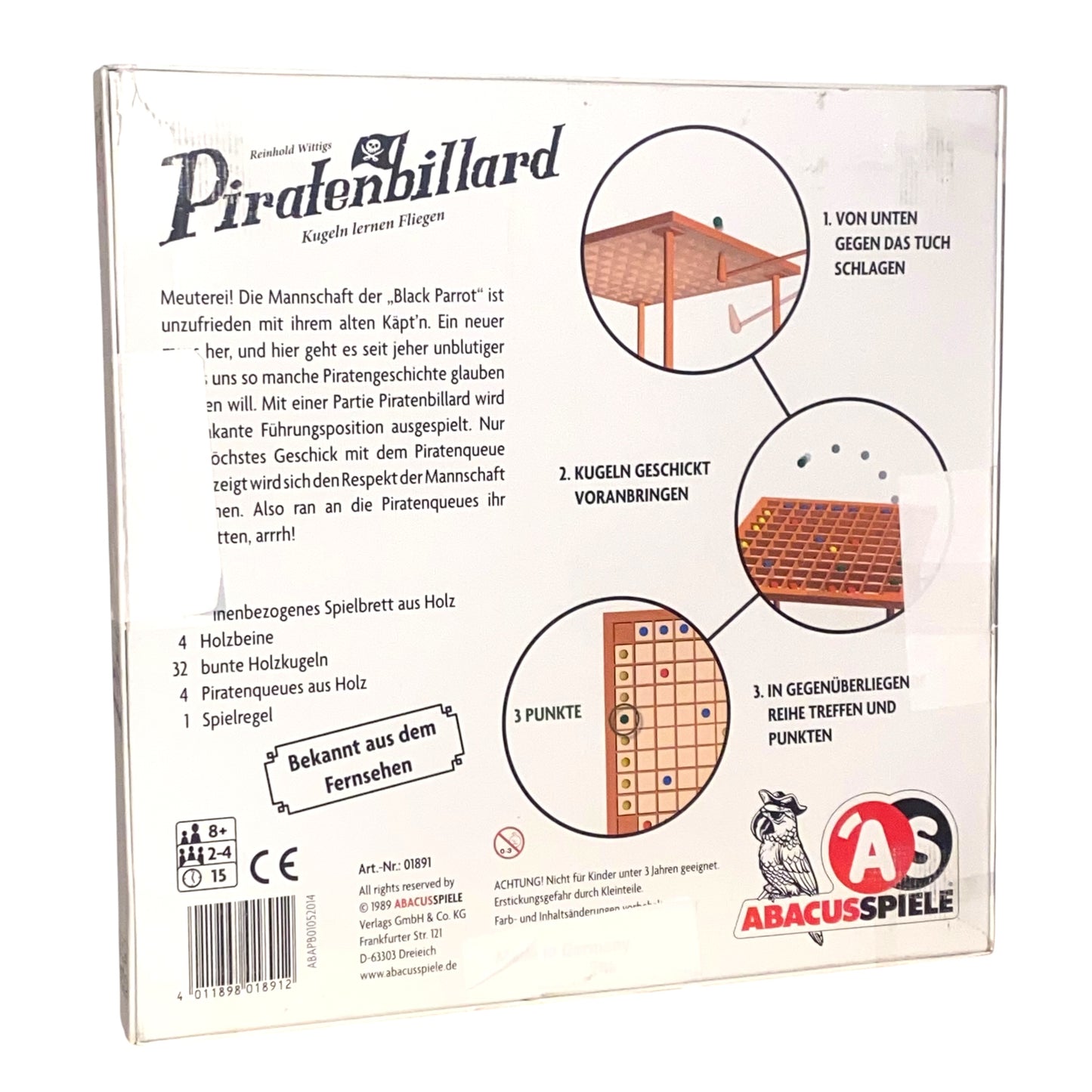 ABACUSSPIELE 01891 - Piratenbilliard, Geschicklichkeitsspiel